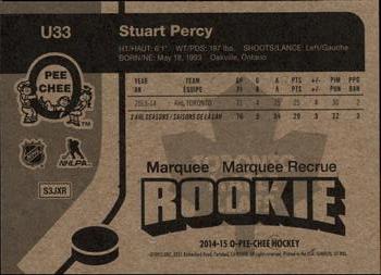 2014-15 Upper Deck - 2014-15 O-Pee-Chee Update Retro #U33 Stuart Percy Back