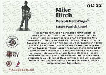 1991-92 Pro Set - NHL Sponsor Awards #AC 22 Mike Ilitch Back
