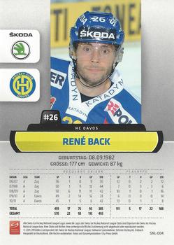 2011-12 PCAS Swiss National League #SNL-004 René Back Back