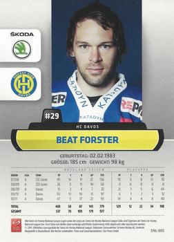2011-12 PCAS Swiss National League #SNL-005 Beat Forster Back
