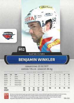 2011-12 PCAS Swiss National League #SNL-026 Benjamin Winkler Back