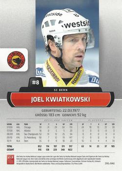 2011-12 PCAS Swiss National League #SNL-046 Joel Kwiatkowski Back
