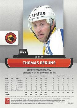 2011-12 PCAS Swiss National League #SNL-055 Thomas Déruns Back