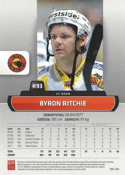 2011-12 PCAS Swiss National League #SNL-061 Byron Ritchie Back