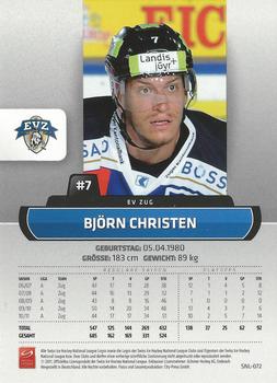 2011-12 PCAS Swiss National League #SNL-072 Björn Christen Back