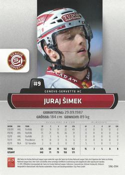 2011-12 PCAS Swiss National League #SNL-094 Juraj Simek Back