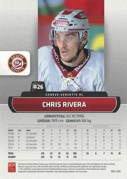 2011-12 PCAS Swiss National League #SNL-096 Christopher Rivera Back