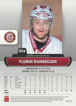 2011-12 PCAS Swiss National League #SNL-097 Flurin Randegger Back