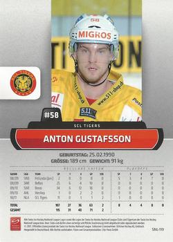 2011-12 PCAS Swiss National League #SNL-119 Anton Gustafsson Back