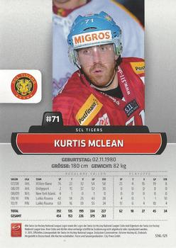 2011-12 PCAS Swiss National League #SNL-121 Kurtis McLean Back