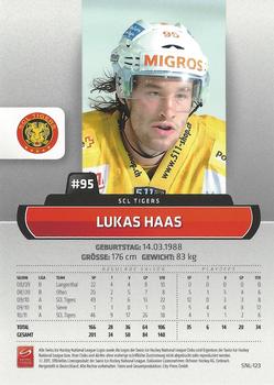 2011-12 PCAS Swiss National League #SNL-123 Lukas Haas Back