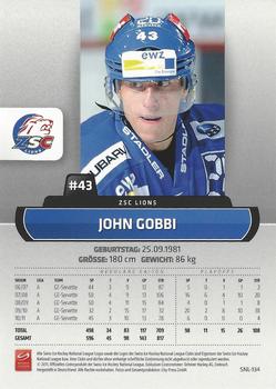 2011-12 PCAS Swiss National League #SNL-134 John Gobbi Back