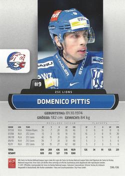 2011-12 PCAS Swiss National League #SNL-136 Domenico Pittis Back