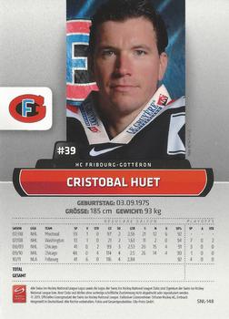 2011-12 PCAS Swiss National League #SNL-148 Cristobal Huet Back