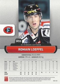 2011-12 PCAS Swiss National League #SNL-153 Romain Loeffel Back