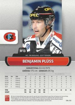 2011-12 PCAS Swiss National League #SNL-158 Benjamin Plüss Back