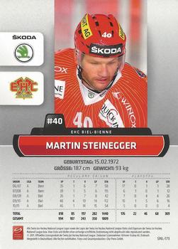 2011-12 PCAS Swiss National League #SNL-173 Martin Steinegger Back