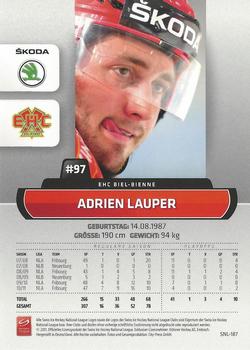 2011-12 PCAS Swiss National League #SNL-187 Adrien Lauper Back