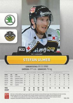 2011-12 PCAS Swiss National League #SNL-194 Stefan Ulmer Back