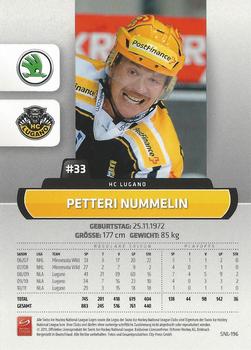 2011-12 PCAS Swiss National League #SNL-196 Petteri Nummelin Back