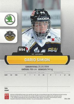 2011-12 PCAS Swiss National League #SNL-208 Dario Simion Back