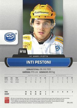 2011-12 PCAS Swiss National League #SNL-242 Inti Pestoni Back