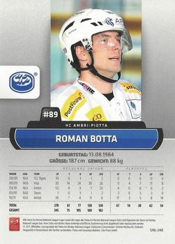 2011-12 PCAS Swiss National League #SNL-248 Roman Botta Back