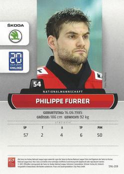 2011-12 PCAS Swiss National League #SNL-259 Philippe Furrer Back