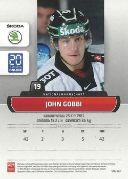 2011-12 PCAS Swiss National League #SNL-261 John Gobbi Back