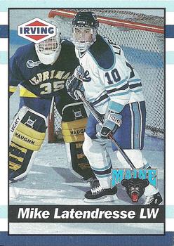 1992-93 Irving Maine Black Bears (NCAA) #21 Mike Latendresse Front