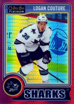2014-15 O-Pee-Chee Platinum - Red Prism #100 Logan Couture Front