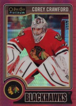 2014-15 O-Pee-Chee Platinum - Red Prism #99 Corey Crawford Front
