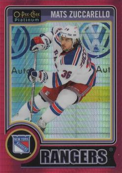 2014-15 O-Pee-Chee Platinum - Red Prism #142 Mats Zuccarello Front
