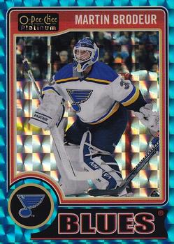 2014-15 O-Pee-Chee Platinum - Blue Cube #1 Martin Brodeur Front