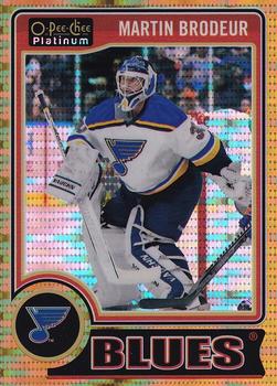 2014-15 O-Pee-Chee Platinum - Seismic Gold #1 Martin Brodeur Front
