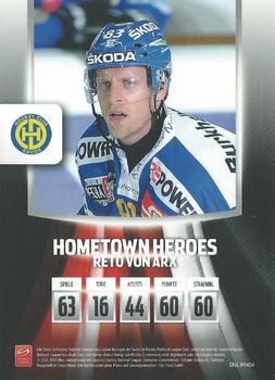 2011-12 PCAS Swiss National League - Hometown Heroes #SNL-HH04 Reto von Arx Back