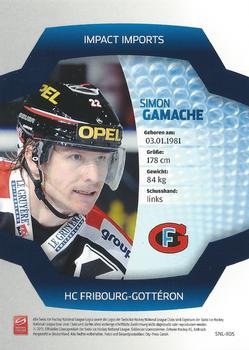 2011-12 PCAS Swiss National League - Impact Imports #SNL-II05 Simon Gamache Back