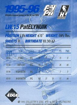 1995-96 Edge Ice Fort Wayne Komets (IHL) #NNO Pat Elynuik Back