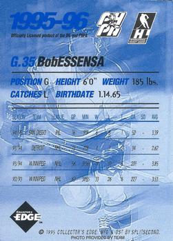 1995-96 Edge Ice Fort Wayne Komets (IHL) #NNO Bob Essensa Back