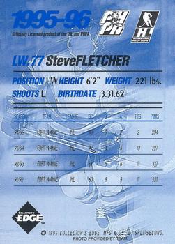 1995-96 Edge Ice Fort Wayne Komets (IHL) #NNO Steve Fletcher Back