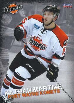 2013-14 Choice Fort Wayne Komets (ECHL) #9 Nathan Martine Front