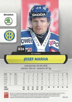 2011-12 PCAS Swiss National League - Promotion Cards #SNL-012 Josef Marha Back