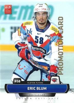2011-12 PCAS Swiss National League - Promotion Cards #SNL-027 Eric Blum Front