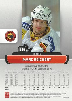 2011-12 PCAS Swiss National League - Promotion Cards #SNL-054 Marc Reichert Back