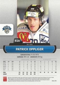 2011-12 PCAS Swiss National League - Promotion Cards #SNL-078 Patrick Oppliger Back