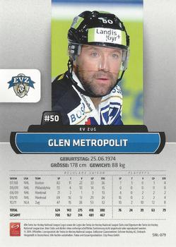 2011-12 PCAS Swiss National League - Promotion Cards #SNL-079 Glen Metropolit Back