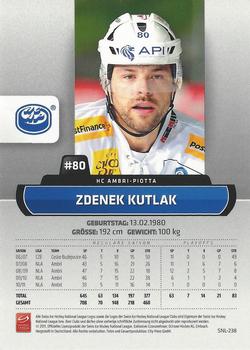 2011-12 PCAS Swiss National League - Promotion Cards #SNL-238 Zdenek Kutlak Back