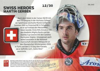 2011-12 PCAS Swiss National League - Swiss Heroes Silver Parallel #SNL-SH01 Martin Gerber Back