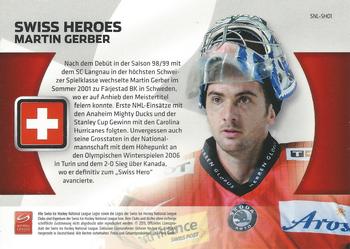 2011-12 PCAS Swiss National League - Swiss Heroes Autograph #SNL-SH01 Martin Gerber Back