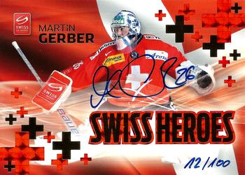 2011-12 PCAS Swiss National League - Swiss Heroes Autograph #SNL-SH01 Martin Gerber Front